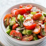 Crispy Cucumbers And Tomatoes Salad Recipe