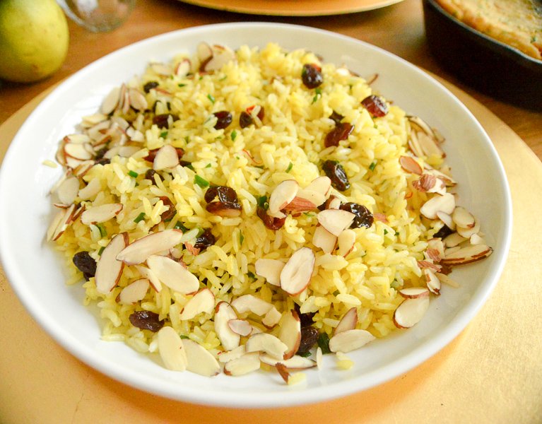 Cranberry Saffron Fried Rice Recipe