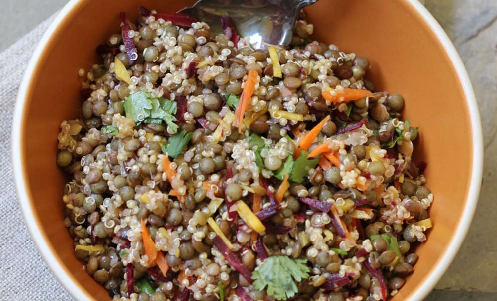 Quinoa Lentil Salad Recipe